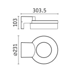 Oprawa elewacyjna CAPERA LED 8W 700lm 3000K czujnik ruchu i zmierzchu IP44 230V antracyt / aluminium