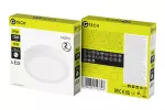 G-TECH OPRAWA DOWNLIGHT FABRO, LED, 12W, 1200lm, 4000K, AC220-240V, IP44, NATYNKOWA, OKRĄGŁY, BIAŁY