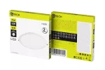 G-TECH OPRAWA DOWNLIGHT FABRO, LED, 24W, 2400lm, 4000K, AC220-240V, IP44, WPUSZCZANA, OKRĄGŁY, BIAŁY