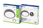 PLAFONIERA MARS LED 9 w 1, 24/18/12W, 100lm/W, CCT, AC220-240V, IP65, CZARNY