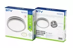 PLAFONIERA MARS LED 9 w 1, 24/18/12W, 100lm/W, CCT, AC220-240V, IP65, SZARY