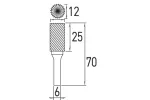 Frez trzpieniowy z zębami B 12x25 mm