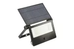 NAŚWIETLACZ SOLARNY LUMOS II, LED, 3000lm, 6400K, 2x2600mAh WYMIENNA, IP65, CZARNY