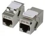 Adapter RJ45 kat. 6A STP Keystone Snap-In metalowa obudowa