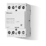 Stycznik modułowy 2 Z + 2 R; 63A; 12V AC/DC; mech. wskaźnik zadziałania