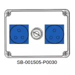 ROZDZIELNICA;SP22-SAA-01;2X3X16A;INA=10A;IP54