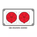 ROZDZIELNICA;2X5X32A;INA=32A;IP54