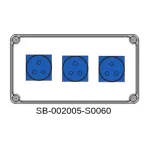 ROZDZIELNICA;3X3X16A;INA=16A;IP54