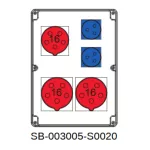 ROZDZIELNICA;3X5X16A;2X3X16A;INA=16A;IP54