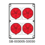 ROZDZIELNICA;4X5X32A;INA=32A;IP54