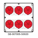 ROZDZIELNICA;6X5X32A;INA=32A;IP54