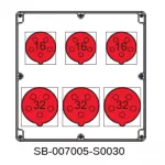 ROZDZIELNICA;3X5X32A;3X5X16A;INA=32A;IP54