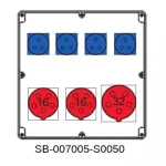 ROZDZIELNICA;5X32A;2X5X16A;4X3X16A;INA=32A;IP54