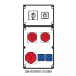 ROZDZIELNICA BEZ BEZPIECZNIKÓW;0-1(32A);0-1(16A);1X5X32A;2X5X16A;2X3X16A;INA=32A