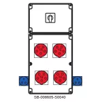 ROZDZIELNICA BEZ BEZPIECZNIKÓW;0-1(16A);4X5X16A;2X3X16A;INA=16A;IP54