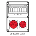 ROZDZIELNICA BEZ BEZPIECZNIKÓW;5X32A;5X16A;INA=32A;IP54