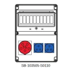 ROZDZIELNICA BEZ BEZPIECZNIKÓW;5X16A;2X3X16A;INA=32A;IP54