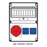 ROZDZIELNICA BEZ BEZPIECZNIKÓW;5X32A;2X3X16A;INA=32A;IP54