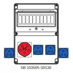 ROZDZIELNICA BEZ BEZPIECZNIKÓW;5X16A;4X3X16A;INA=32A;IP54