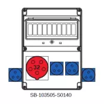 ROZDZIELNICA BEZ BEZPIECZNIKÓW;5X32A;4X3X16A;INA=32A;IP54