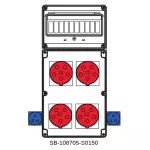 ROZDZIELNICA BEZ BEZPIECZNIKÓW;4X5X32A;2X3X16A;INA=32A;IP54