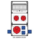 ROZDZIELNICA BEZ BEZPIECZNIKÓW;5X63A;2X5X16A;4X3X16A;INA=63A;IP54