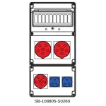 ROZDZIELNICA BEZ BEZPIECZNIKÓW;2X5X32A;1X5X16A;2X3X16A;INA=32A;IP54