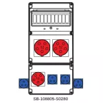 ROZDZIELNICA BEZ BEZPIECZNIKÓW;2X5X32A;1X5X16A;4X3X16A;INA=32A;IP54