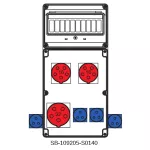 ROZDZIELNICA BEZ BEZPIECZNIKÓW;1X5X32A;2X5X16A;4X3X16A;INA=32A;IP54