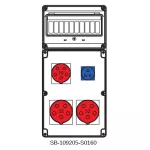 ROZDZIELNICA BEZ BEZPIECZNIKÓW;2X5X32A;1X5X16A;1X3X16A;INA=32A;IP54