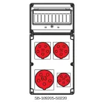 ROZDZIELNICA BEZ BEZPIECZNIKÓW;5X63A;2X5X32A;1X5X16A;INA=63A;IP54