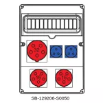 ROZDZIELNICA BEZ BEZPIECZNIKÓW;5X32A;2X5X16A;2X3X16A;INA=32A;IP54