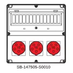 ROZDZIELNICA BEZ BEZPIECZNIKÓW;3X5X16A;INA=16A;IP54