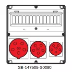 ROZDZIELNICA BEZ BEZPIECZNIKÓW;5X63A;5X16A;5X32A;INA=63A;IP54