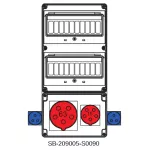 ROZDZIELNICA BEZ BEZPIECZNIKÓW;5X63A;5X16A;2X3X16A;INA=63A;IP54