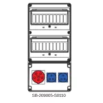 ROZDZIELNICA BEZ BEZPIECZNIKÓW;5X16A;2X3X16A;INA=32A;IP54