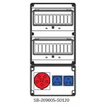 ROZDZIELNICA BEZ BEZPIECZNIKÓW;5X32A;2X3X16A;INA=32A;IP54