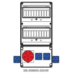 ROZDZIELNICA BEZ BEZPIECZNIKÓW;5X32A;4X3X16A;INA=32A;IP54