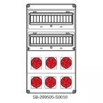 ROZDZIELNICA BEZ BEZPIECZNIKÓW;6X5X16A;INA=63A;IP54