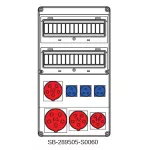 ROZDZIELNICA BEZ BEZPIECZNIKÓW;5X63A;2X5X32A;5X16A;3X3X16A;INA=63A;IP54