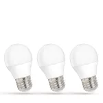 LED KULKA E-27 230V 6W WW SPECTRUM 3-PACK