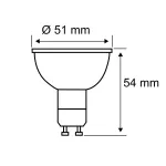 PAULMANN Źródło światła LED GU10 460lm 7W 4000K 36st. biały mat 230V RAL9003