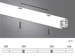 Szynoprzewód URail system 1m 230V biały RAL9003 / metal