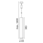 Oprawa zwieszana URail CATALEJO GU10 max.10W biały RAL9003 / metal