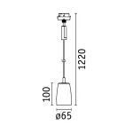 Oprawa zwieszana URail PENDEL COVER GU10 max.10W biały RAL9003 / tworzywo sztuczne