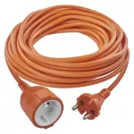 Przedłużacz 20 m / 1 gniazdo / pomarańczowy / PVC / 230 V / 1 mm2