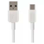 Kabel USB 2.0, wtyk A - C, ładowanie, transmisja danych, 1,5 m, biały