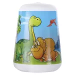 Lampka dziecięca LED z latarką Dino, 3× AAA