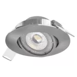 Oczko LED Exclusive 5W ciepła biel, srebrny