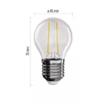 Żarówka LED Filament Mini Globe / E27 / 1,8 W (25 W) / 250 lm / neutralna biel